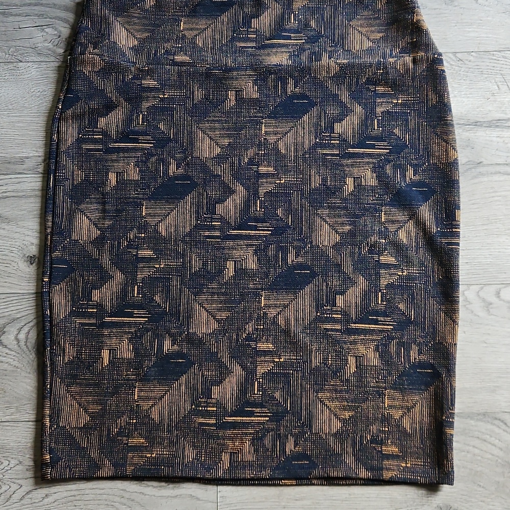 LuLaRoe CASSIE Textured Geometric Pencil Skirt ~ 2XL